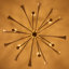 6 Lights Black And Gold Geometric Chandelier