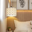 Luminaire suspendu tambour 1 lumière Donjae