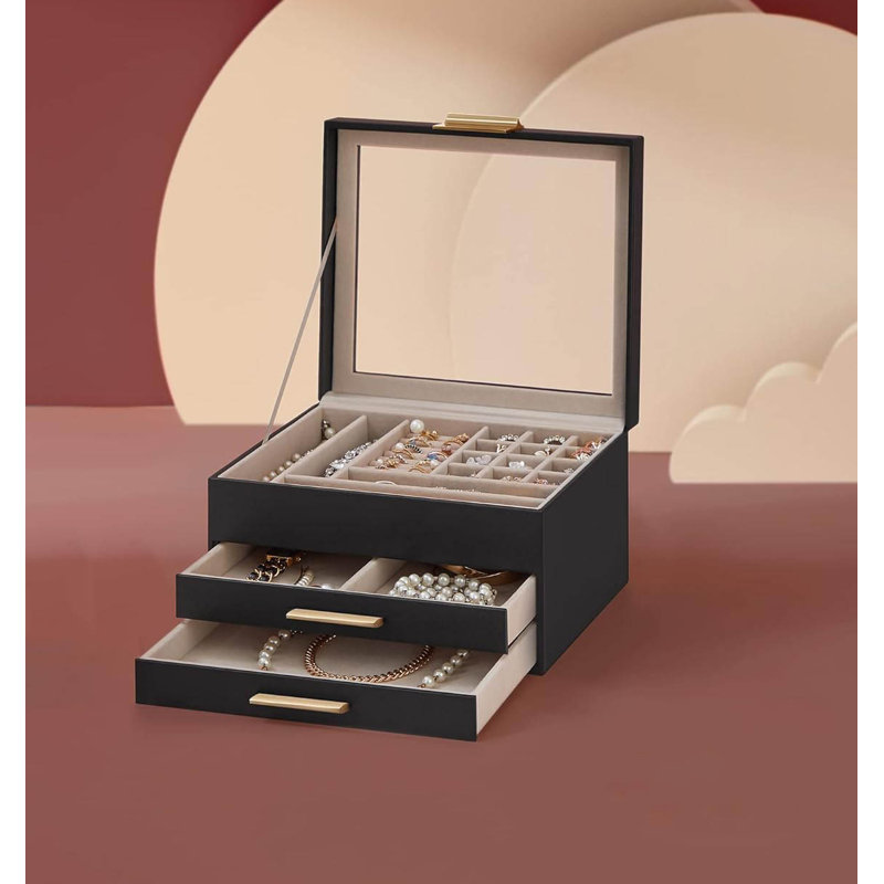 Jewellery Box +, Graphite Black/Gold