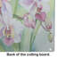 Orchids in Watercolor Glass Cutting Board Large