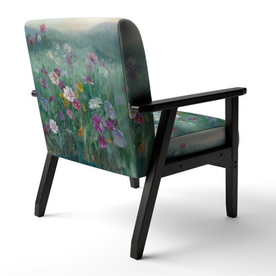 Mahasingh - Flower Field - Upholstered Floral Farmhouse Accent Arm Chair