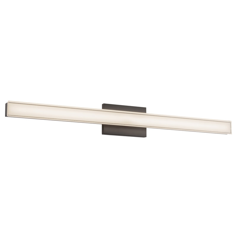Garland 36-in Black dimmable LED Wall Sconce, Matte Black