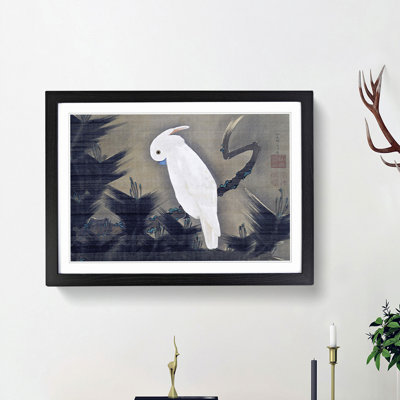 White Cockatoo on a Pine Branch by Ito Jakuchu - Picture Frame Art Prints