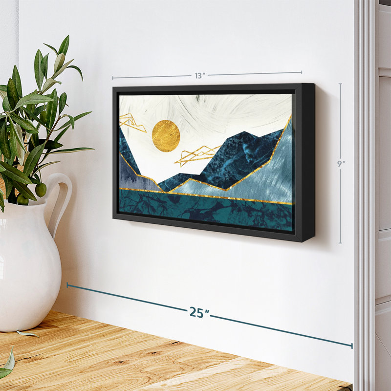 Impression sur toile Sunny Sunny Mountains, H 9 po x l 13 po