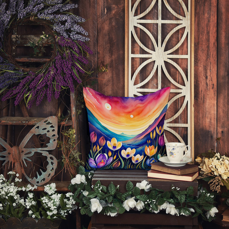 Coussin décoratif intérieur / extérieur Polyester, 14 po x 14 po