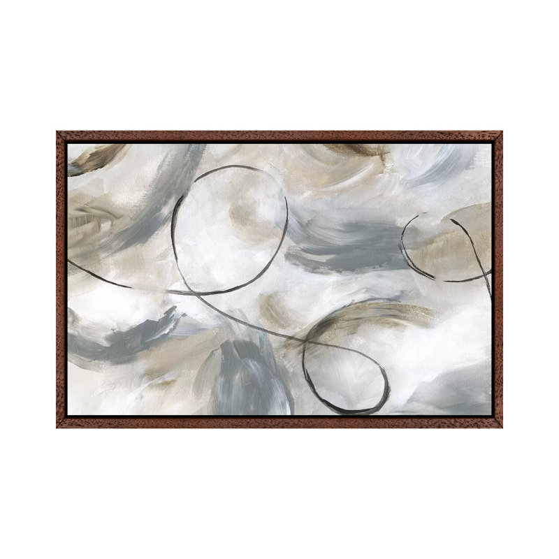 Staccato - Painting on Canvas, 101.6 cm H x 66.04 cm W, Classic Brown Wood Framed