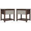 Table de chevet en bois, tables de chevet modernes avec tiroir, table de chevet de ferme pour salon de chambre à coucher, ensemble de 2-121067880