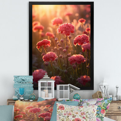 Rétro œillets bruns II sur toile