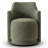 19" Seat Height Upholstered Fully Assembled Swivel Dining Armchair-318727257
