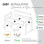 Lit de jardin surélevé Hikdpe l 39,5 po x H 25,7 po Support de jardin en poly surélevé et trous de drainage-476284393