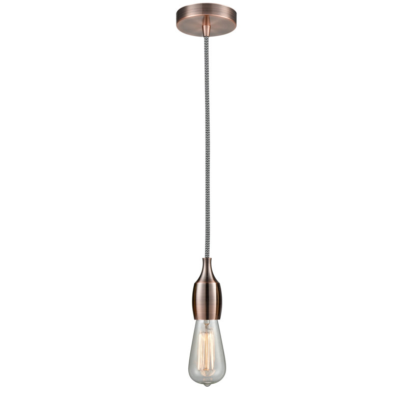 Nurseli 1 - Light Single Pendant, Antique Copper