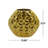 Aluminum Metal Faceted Geometric Decorative Vase-71134101-71134102