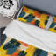 Yellow Brush Strokes - Ensemble de housse de couette moderne-109145282