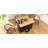 55.7'' Black Large Kitchen Island With 2 Drop Leaves, Rolling Cart On 5 Wheels With Power Outlet, Folding Storage Dining Table, Spice & Towel Rack, 3 Drawers For Kitchen, Dining Room-1109821069