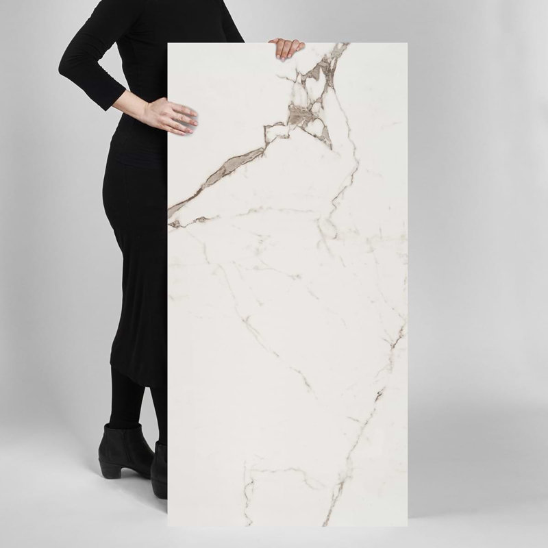 Dreamstone 24X48 Polished Porcelain Tile, Statuario Venato Polished