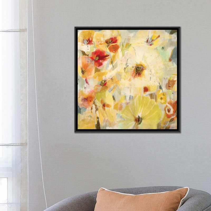 « reveal », impression sur toile, H 18 po x l 18 po x P 1,5 po, Toile avec cadre noir, Pas de tapis