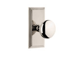 Grandeur Carré Plate Passage with Fifth Avenue Door Knob