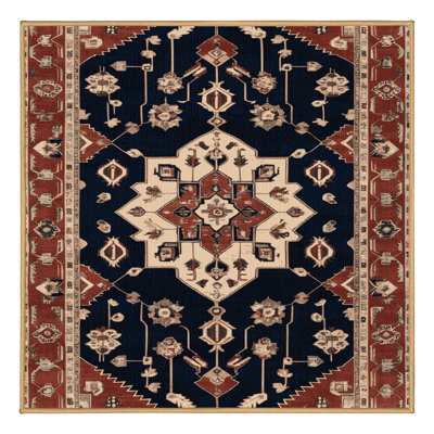 Tapis brun lavable à la machine