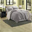 Ensembles de literie luxueux en chenille simple avec sherpa ultra-doux, gris