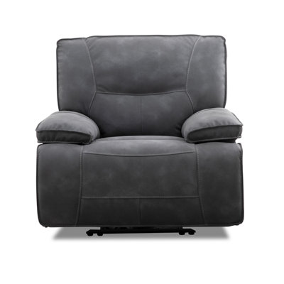 Pulchia 42" Wide Zero Gravity Power Recliner with Adjustable Headrest and Pillow Top Arms