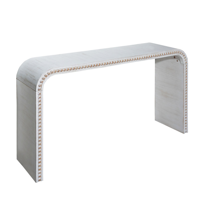 Washed White Console Table