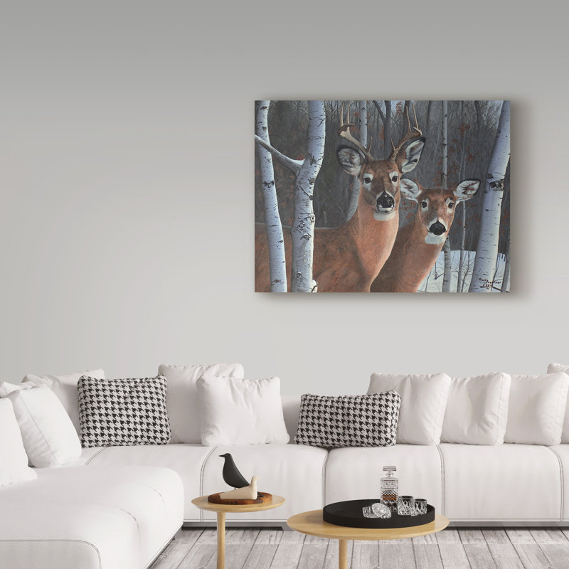 «Deer Magic» Armstrong, impression sur toile tendue, H 14 po x l 19 po x P 2 po