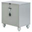 Table de chevet 2 tiroirs Menlo Metallic