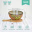 Ensemble de 6 bols en céramique avec motif floral - bols en grès de 6 pouces pour céréales, soupes, salades, desserts, micro-ondes et lave-vaisselle
