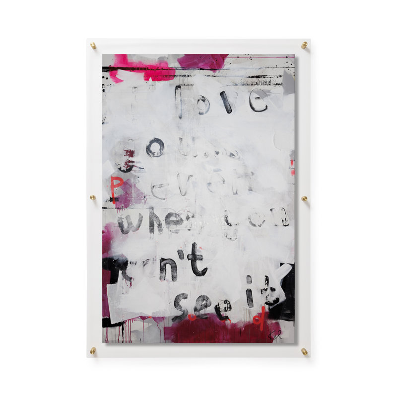 «Love You Even When» par Kent Youngstrom, H 28 po x l 40 po, Impression encadrée sans passe-partout