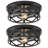 2-Lights Flush Mount Ceiling Light Fixtures (Set of 2)-798814464