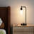 16.5'' Industrial Glass Table Lamp Set with Touch Control, AC Outlet and USB A&C