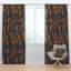 Panneau de rideau simple semi-diaphane avec passe-tringle Mid-Century-1347543933