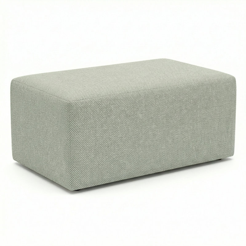 Berlin Gardens Lilly Hive 18X30x13 Rectangle Pouf, Light Green