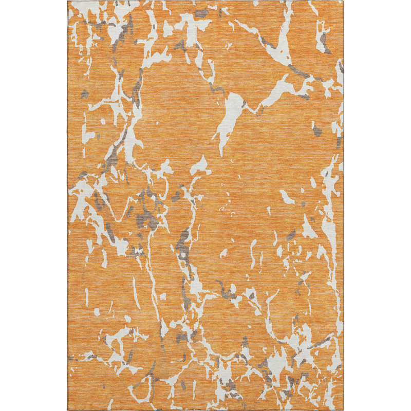 Premium Machine Washable Cortes AMF1046 Striped Rug, Rectangle 5' x 7'6"