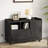 File Cabinet with Charging Station, Mobile Lateral Filing Cabinet with Locking Drawer, Printer Stand with Open Storage Shelf with Wheels, for Letter/Legal/A4 Size Files,Black