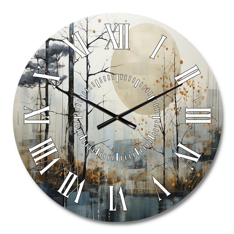 Horloge murale Japon Art Serene Zen Minimalisme I - Visage blanc japonais, Médium