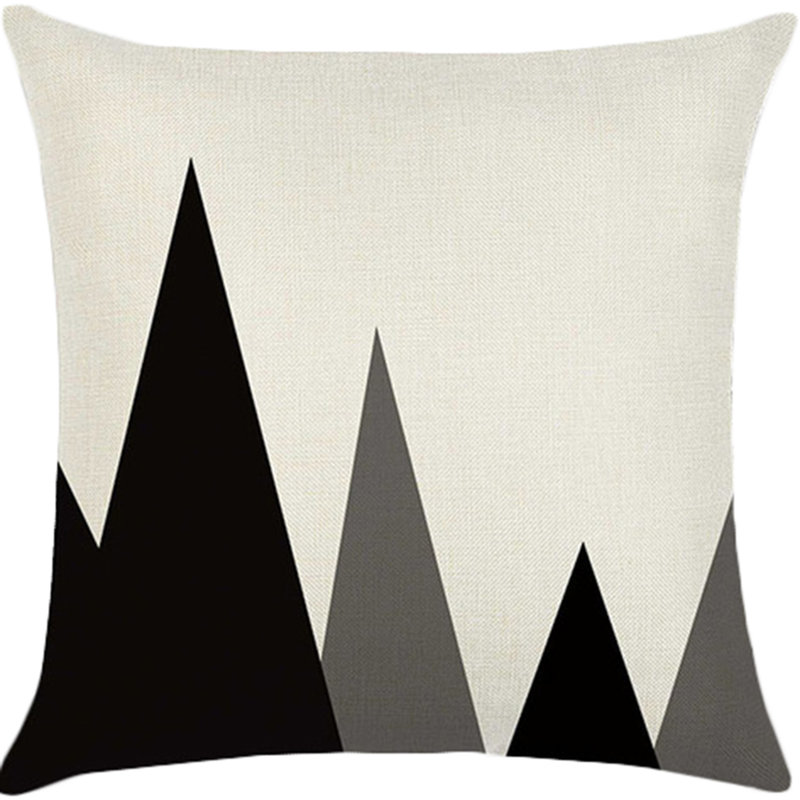 (With Or Without Inserts) Set of 2 Square Geometric Pattern Pillows, Throw Pillow