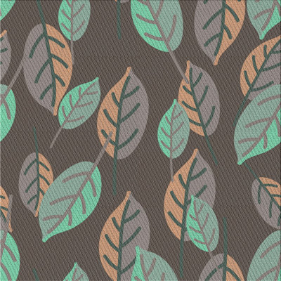 Tapis floral vert / gris Reitman