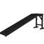 Rampe robuste pour chien, 74 po x 16 po x 25 po, noire, anti-dérapante et support d'accès en pin et pour chat noir. Fabrication de la surface. Permet un mouvement fluide pour les animaux de compagnie. Assouplit le joint. Assemblage requis
