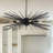 Mid Centry Black Sputnik Chandelier 8-Light