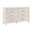 Commode à six tiroirs avec plateau à bijoux Modern Glam
