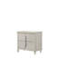 Table de chevet à finition perle blanche - beaucoup d'espace pour la table de rangement Essentials