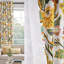 Ensemble de 2 rideaux à motif floral Mid Century-1050334071-1050334056