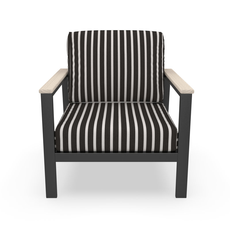 Chaise longue d'extérieur avec coussins Sunbrella® Townsend, Blanc