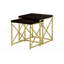 Ensemble de 2 tables gigognes, côté, bout, décor, salon, chambre à coucher, contemporain, moderne