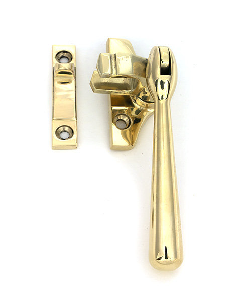 Newbury Night-Vent Locking Fastener (Steel Window), Polished Brass