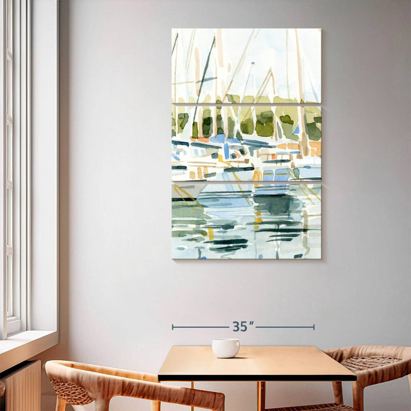 Mehar Boats By The Bay I, 65" H x 42" W