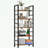 Metal Frame Bookcase with 5 Tier Open Bookshelf-480628643