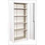 Armoire de rangement en métal durable avec portes verrouillables et 4 tablettes réglables, parfaite pour les espaces de garage ou de bureau organisés
