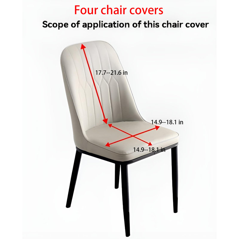 Housse pour chaise de salle à manger en polyester texturé bleu sarcelle